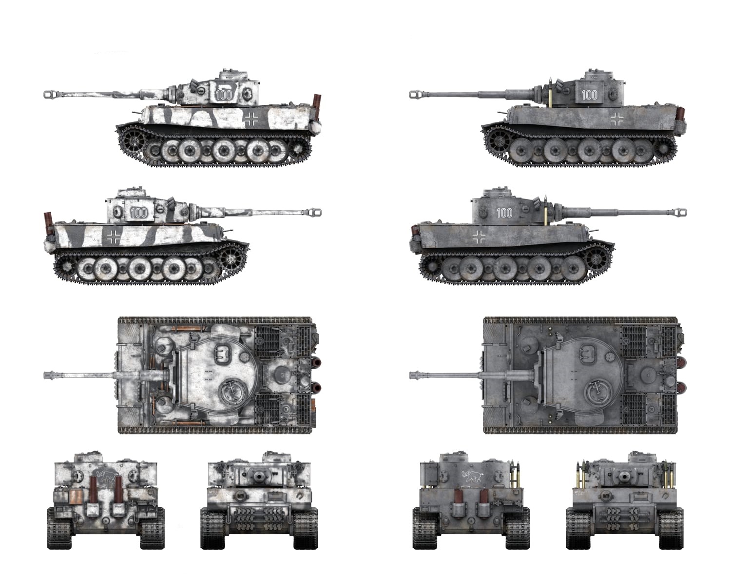 ティーガーI 極初期生産型（第502重戦車大隊100号車） | 株式会社 ハセガワ