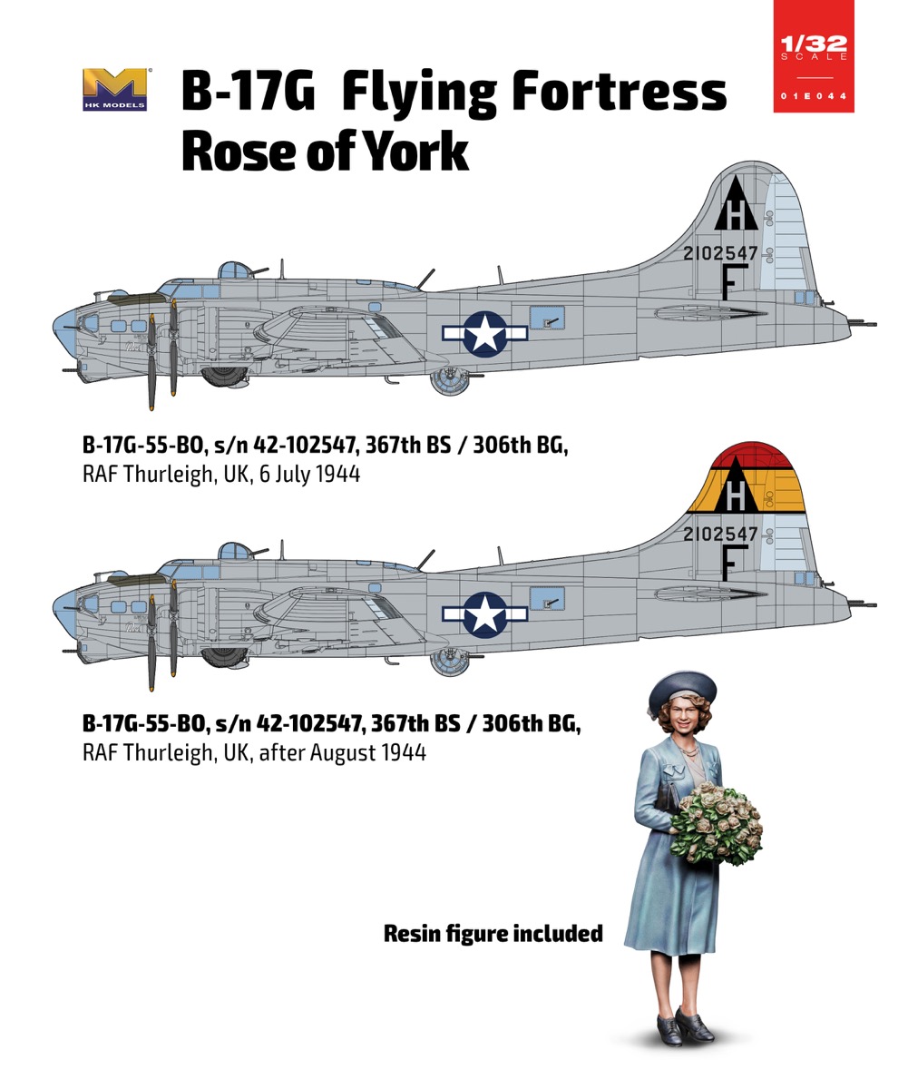 B-17G フライングフォートレス Rose of York | 株式会社 ハセガワ