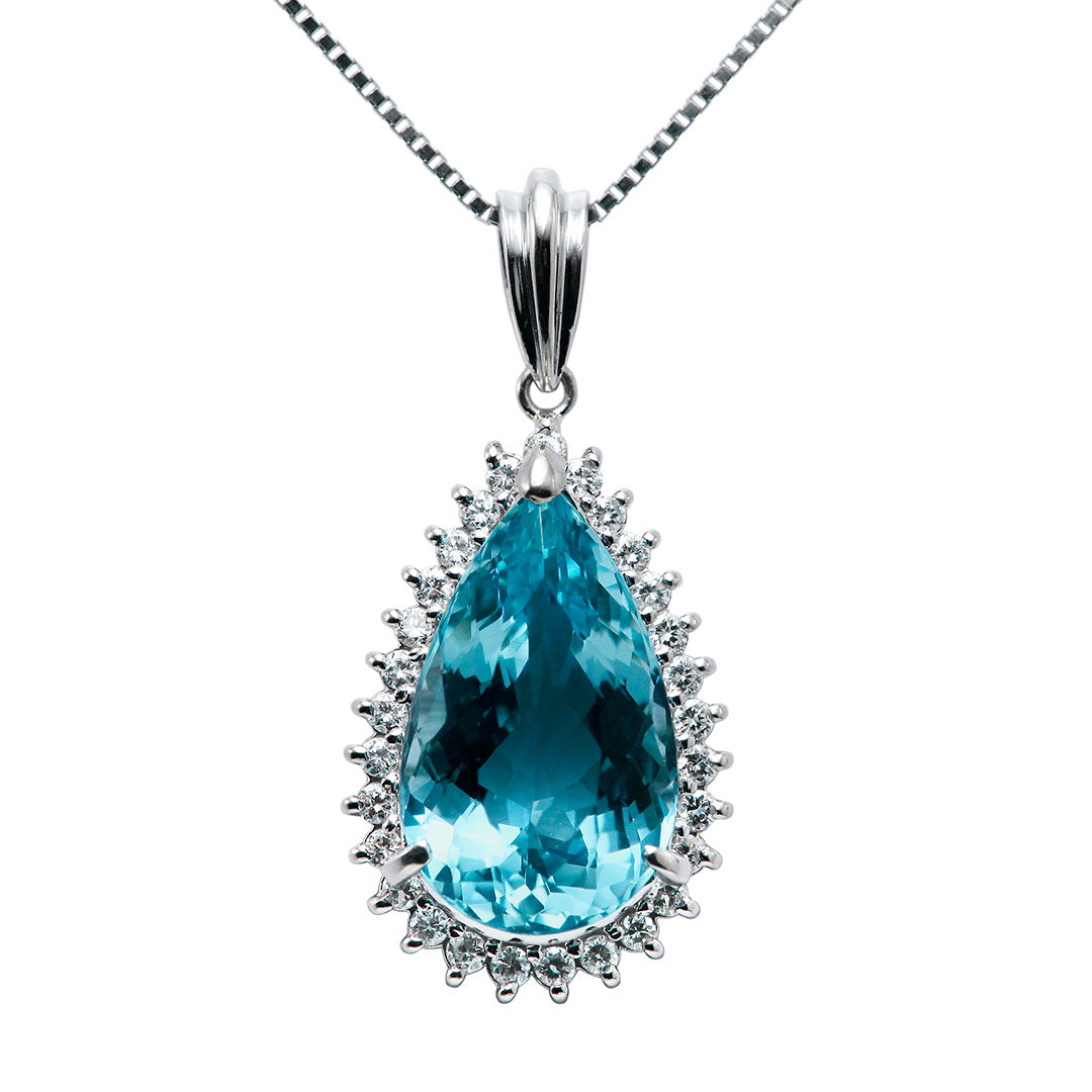 アクアマリン(サンタマリア） ネックレス ｜ PX05481 – 大阪心斎橋 宝