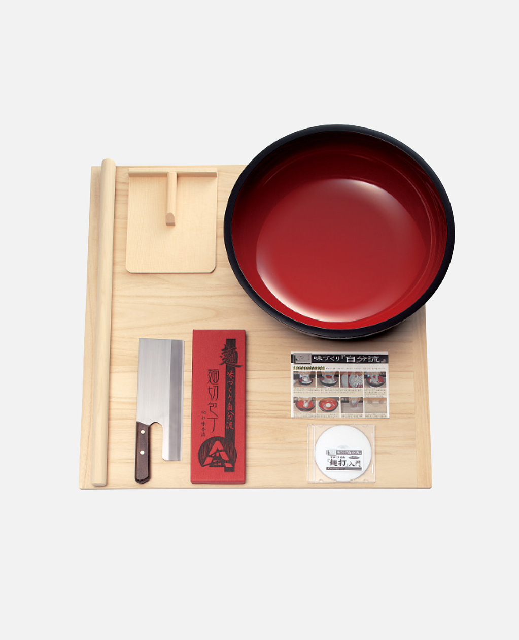 普及型麺打ちセット（大）（そば・うどんDVD付）｜麺打セット｜麺