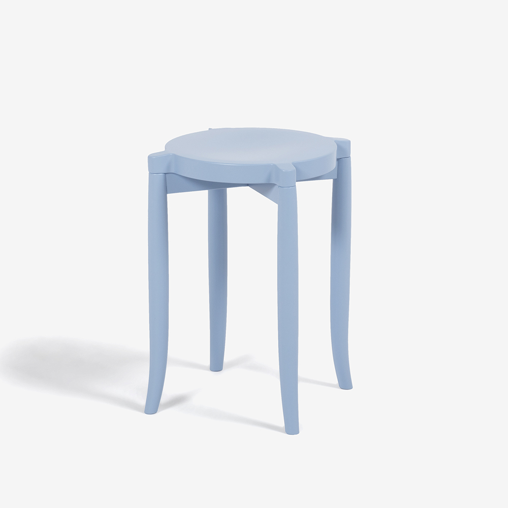 秋田木工 スツール「209EB」ブナ材ブルー色 | 【公式】大塚家具