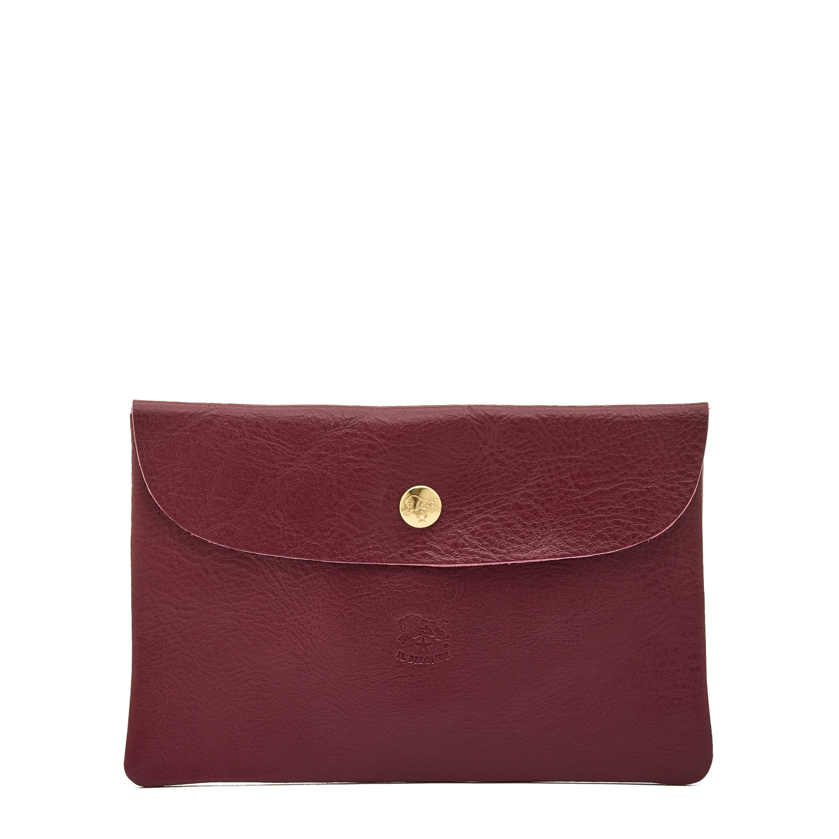 Case in leather color black cherry – Il Bisonte