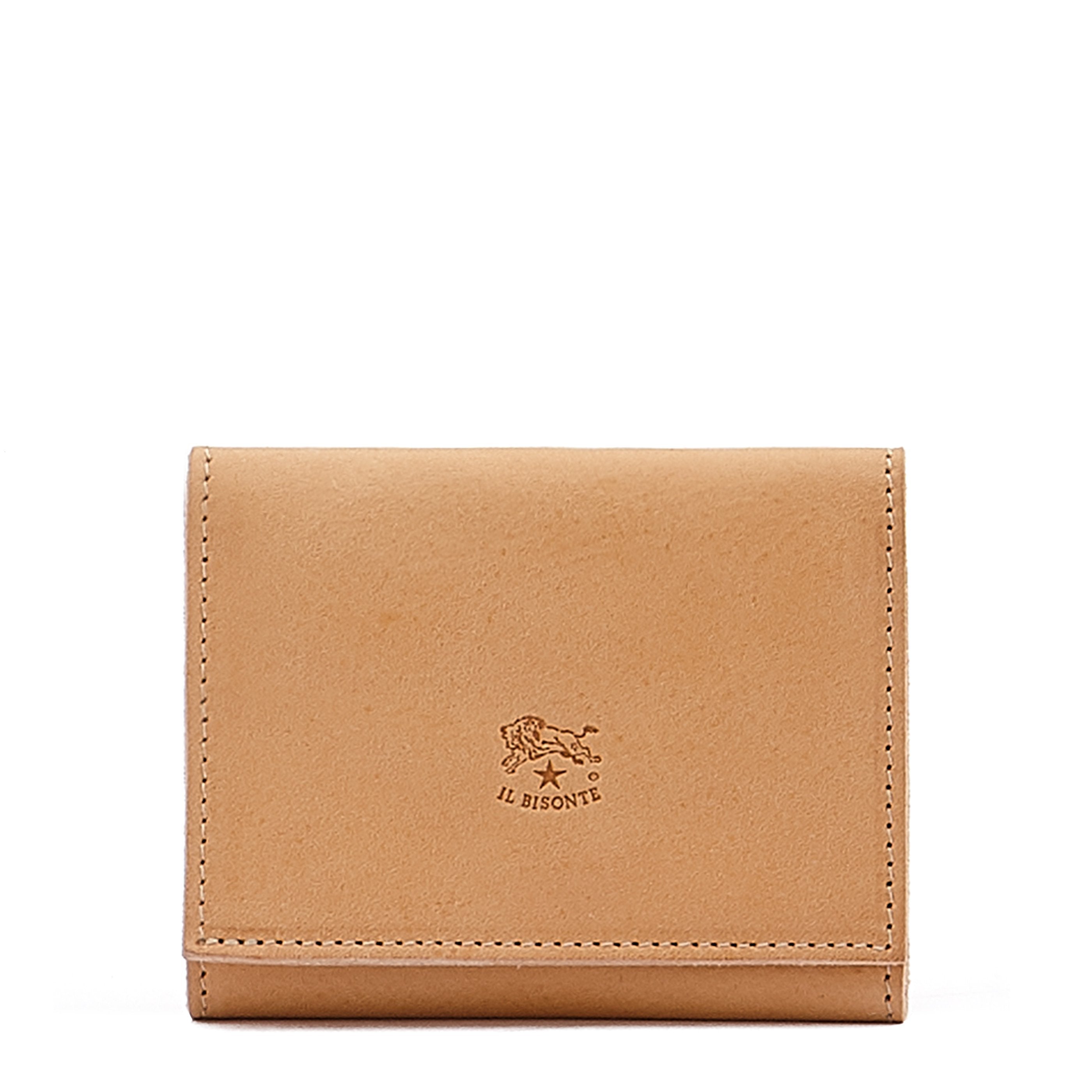 Wallet in leather color natural – Il Bisonte