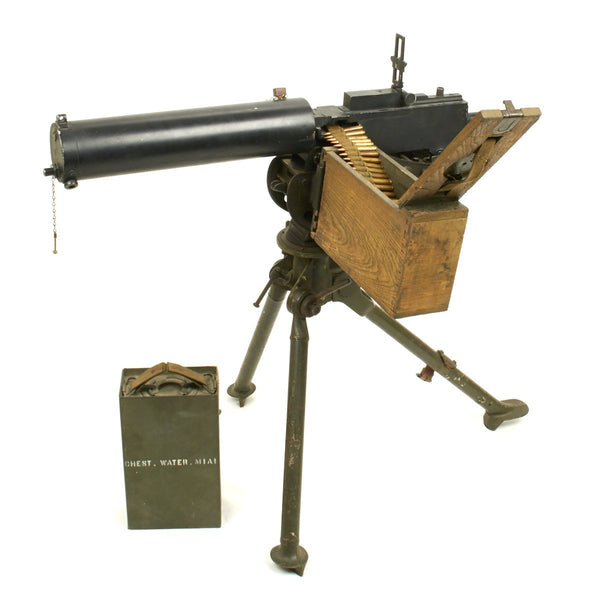 Original U.S. WWII Browning M1917A1 Display Machine Gun With