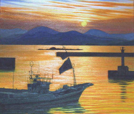 A水の 油絵 港シリーズのページ