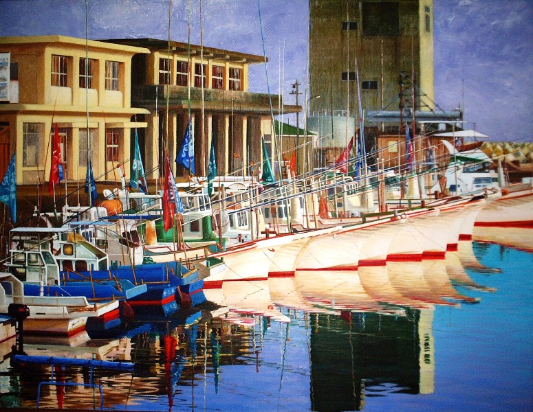 A水の 油絵 港シリーズのページ