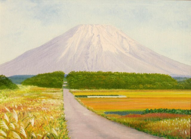 A水の 油絵（四万十川 風景画 ぶな）のページ