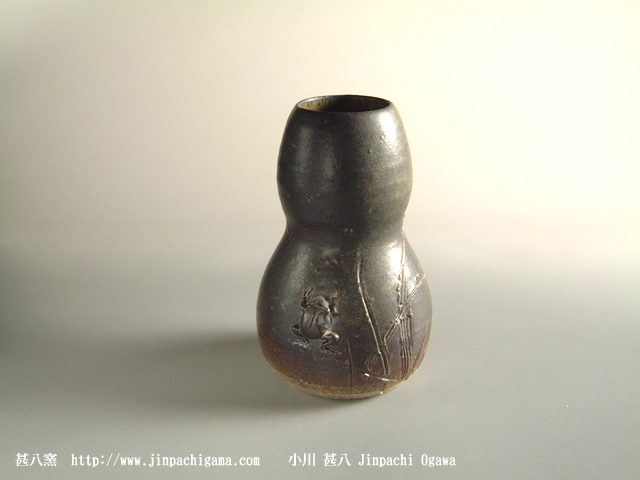 茶道具、急須、花器、煎茶道具、土瓶等の陶芸作家、小川甚八の陶芸作品