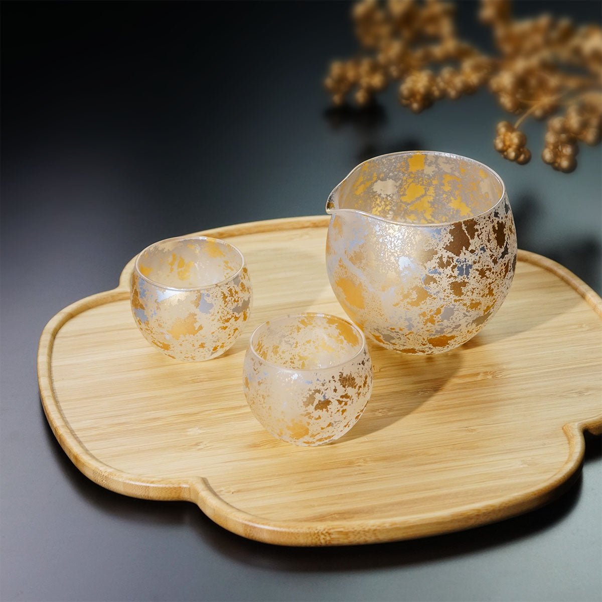 喜箔 - Kihaku - 】丸酒器セット