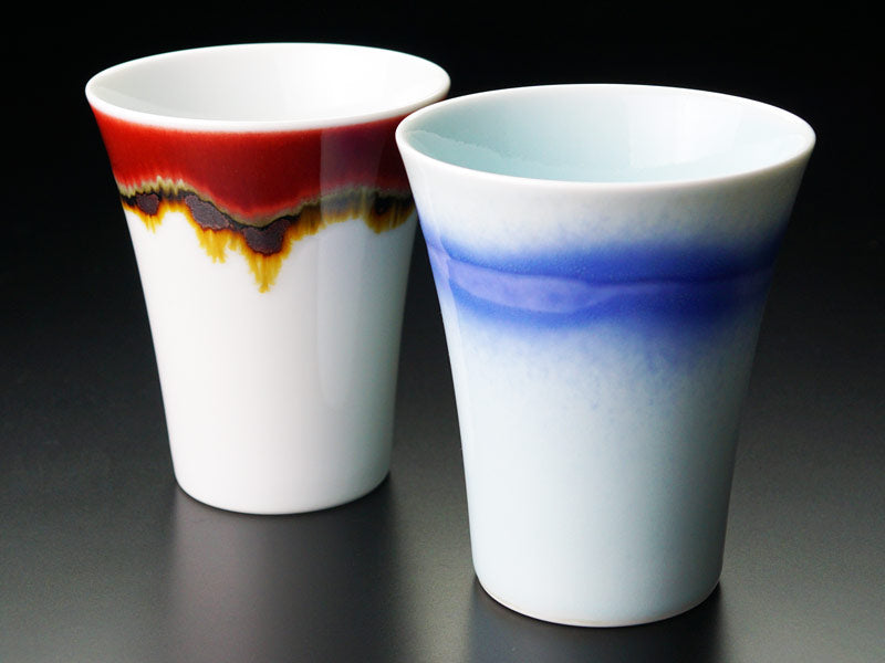 有田焼】焼酎グラス ペアシルクロード