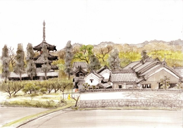 奈良県斑鳩町三井 法輪寺