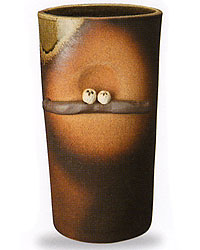 信楽焼 ペアふくろう傘立て｜傘立て専門店の傘立て.net