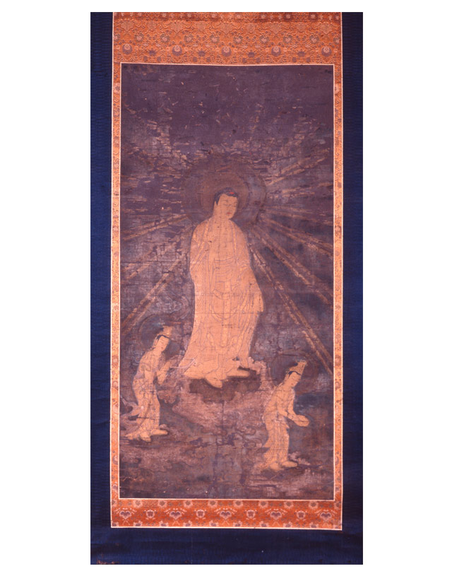 絹本著色 阿弥陀三尊来迎図 ｜安城市文化財図録Web版