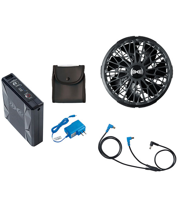 空調服 00sk00012 14.4Vスターターキット(ファン、バッテリーセット
