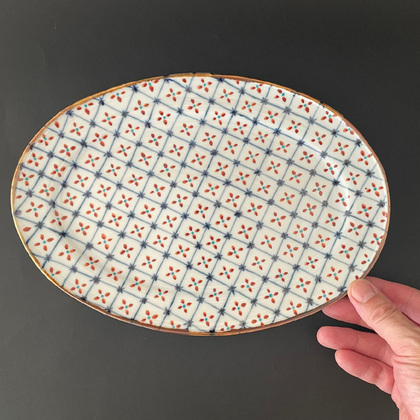 金沢駅前 九谷焼黒龍堂: 1032010鈴木晶子・皿 アーカイブ