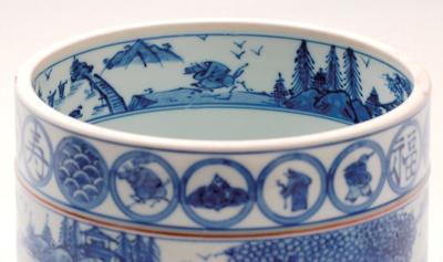 水指 祥瑞 切立 胴紐【販売】-茶道具は京都しみず孔昌堂