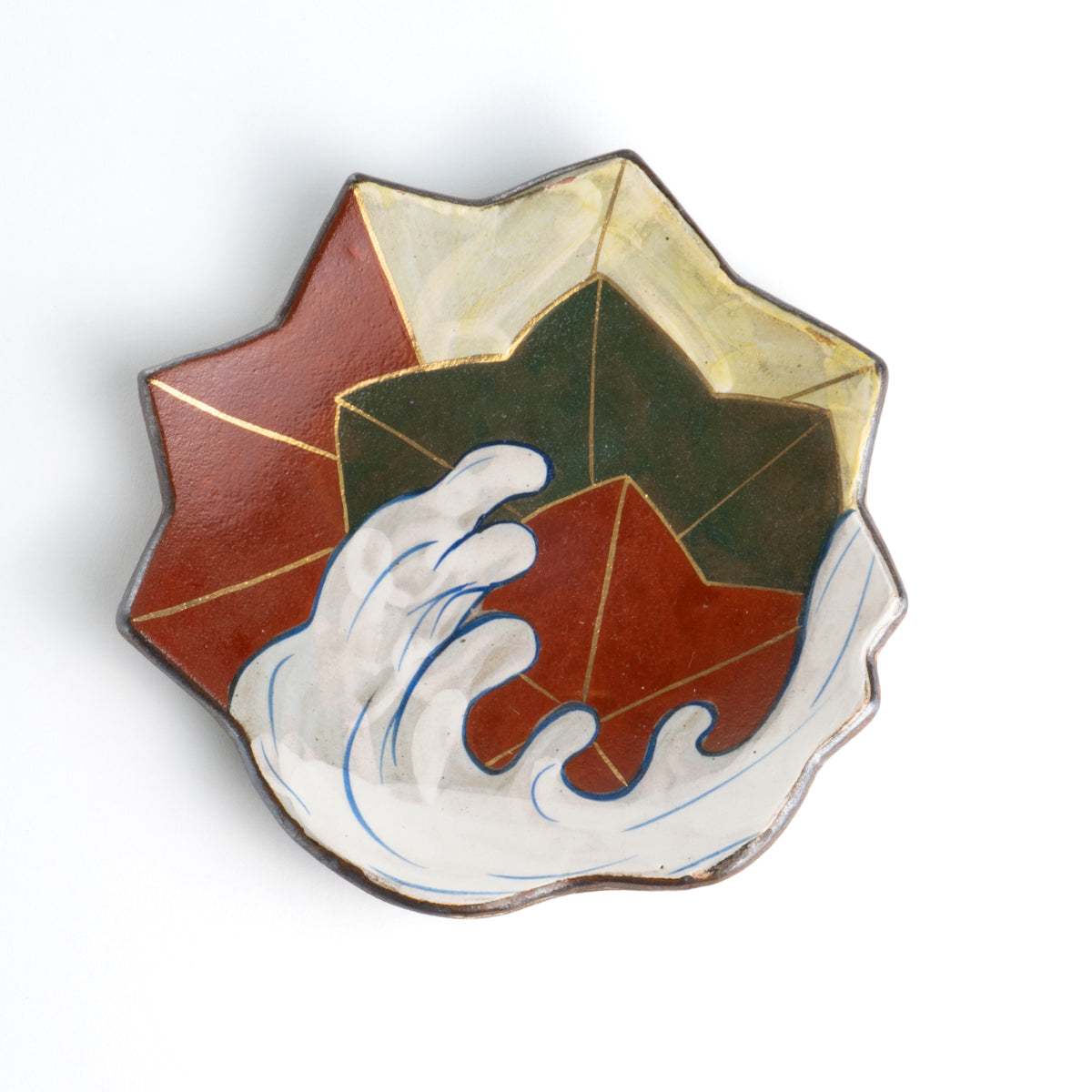 京都 清水焼】銘々皿 乾山写竜田川 俊山窯｜コトポッター