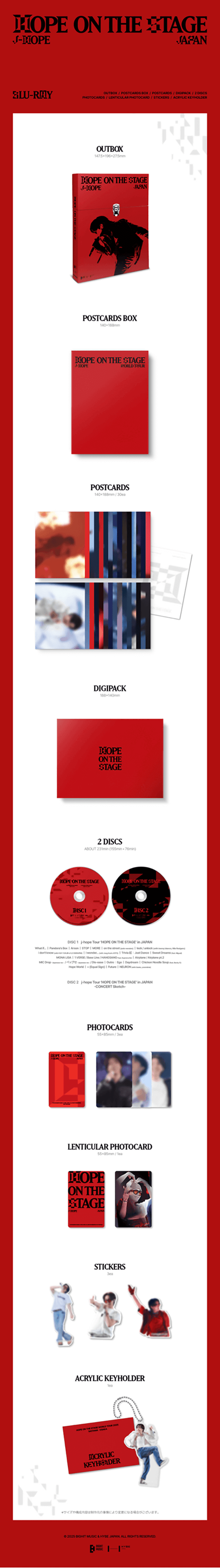 BTS J-HOPE TOUR [HOPE ON THE STAGE] IN JAPAN (BLU-RAY) | INCLUDES
