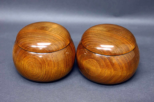 碁笥（棋子盒） - 黒木碁石店