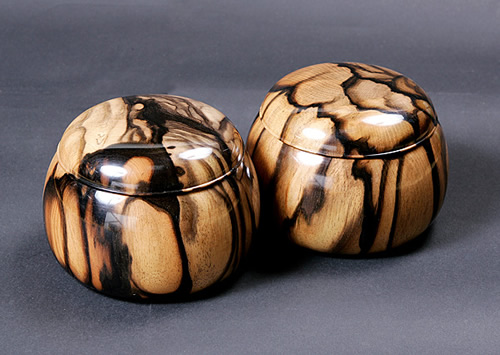 碁笥（棋子盒） - 黒木碁石店