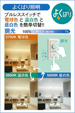 DAIKO 大光電機 色温度切替ダウンライト DDL-5287FWG | 商品情報 | LED