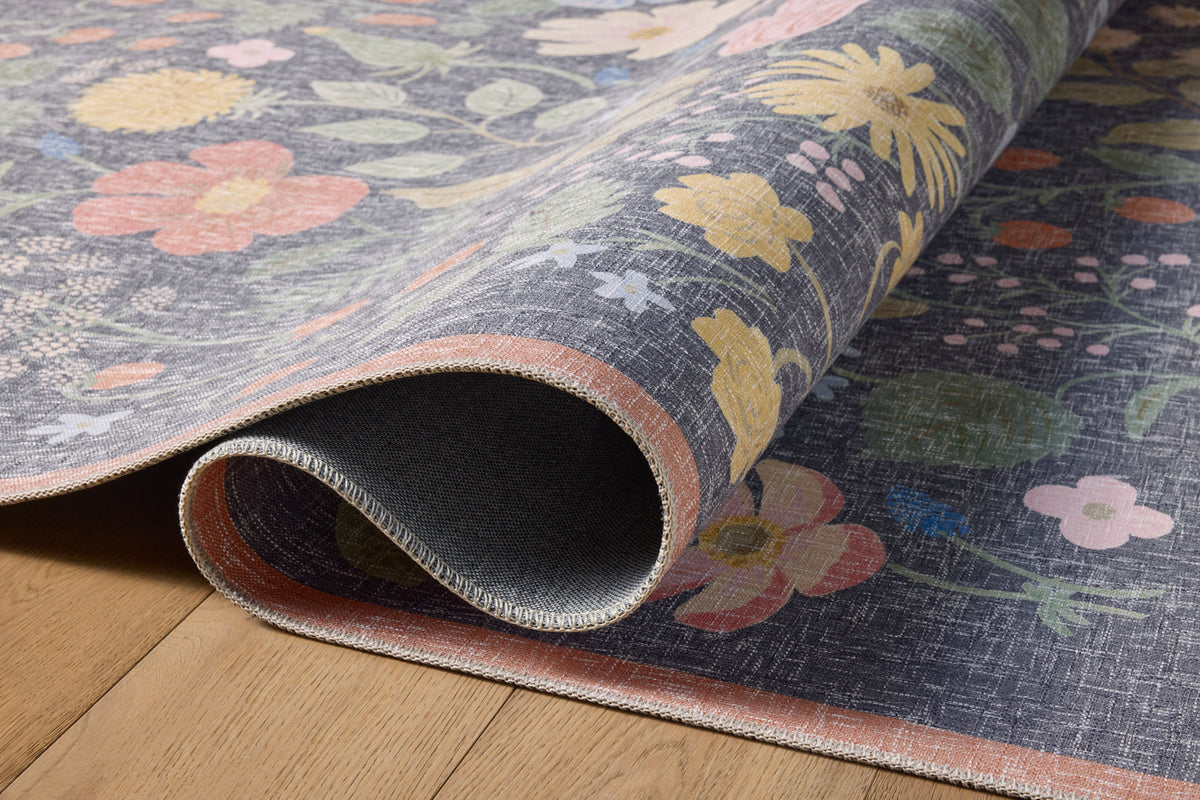 COT-01 RP STRAWBERRY FIELDS BLACK | Loloi Rugs