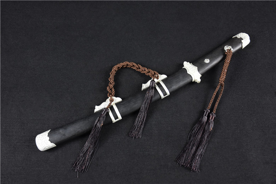 曲げ型簡装唐刀（短めの花梨木鞘）古兵器 武具刀装具日本刀模造刀 居合刀