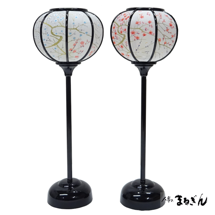 雪洞（ぼんぼり）】コードレスぼんぼり（電池式）30cm 紅梅白梅