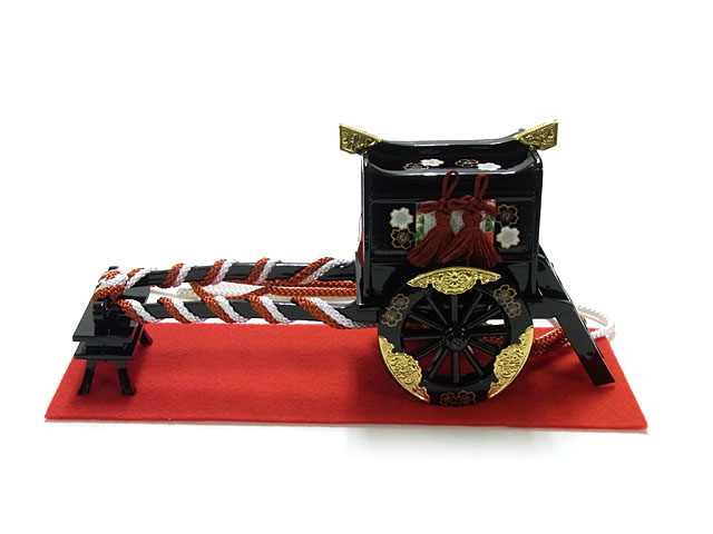 雛人形用道具セット】25号SG印 御所駕籠セット【木製極上品】 桜