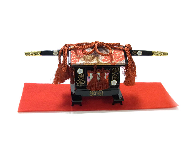 雛人形用道具セット】25号SG印 御所駕籠セット【木製極上品】 桜