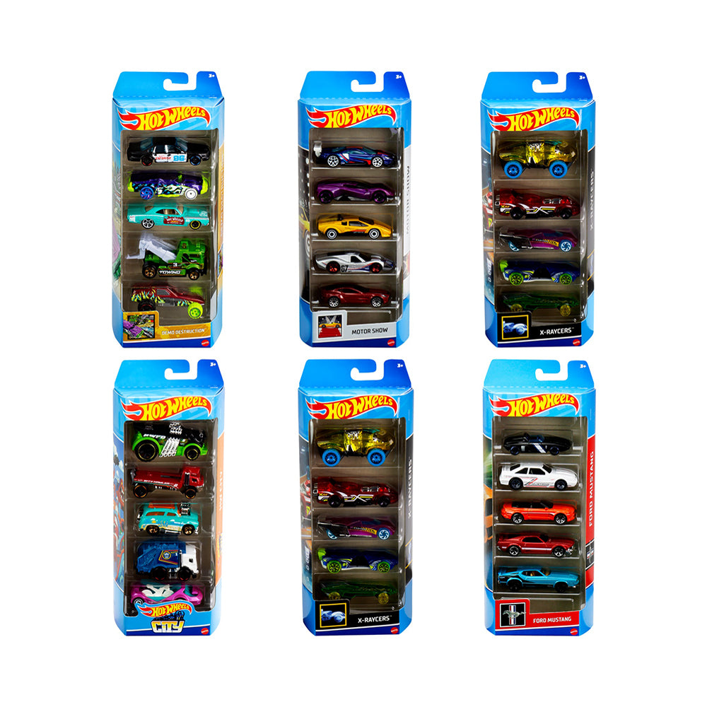 Hot Wheels Basic Car Assorted 5 Pack – Mastermind Toys