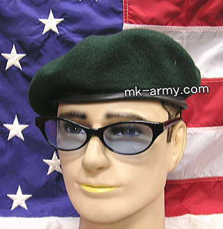 グリーンベレー帽(裏付き)