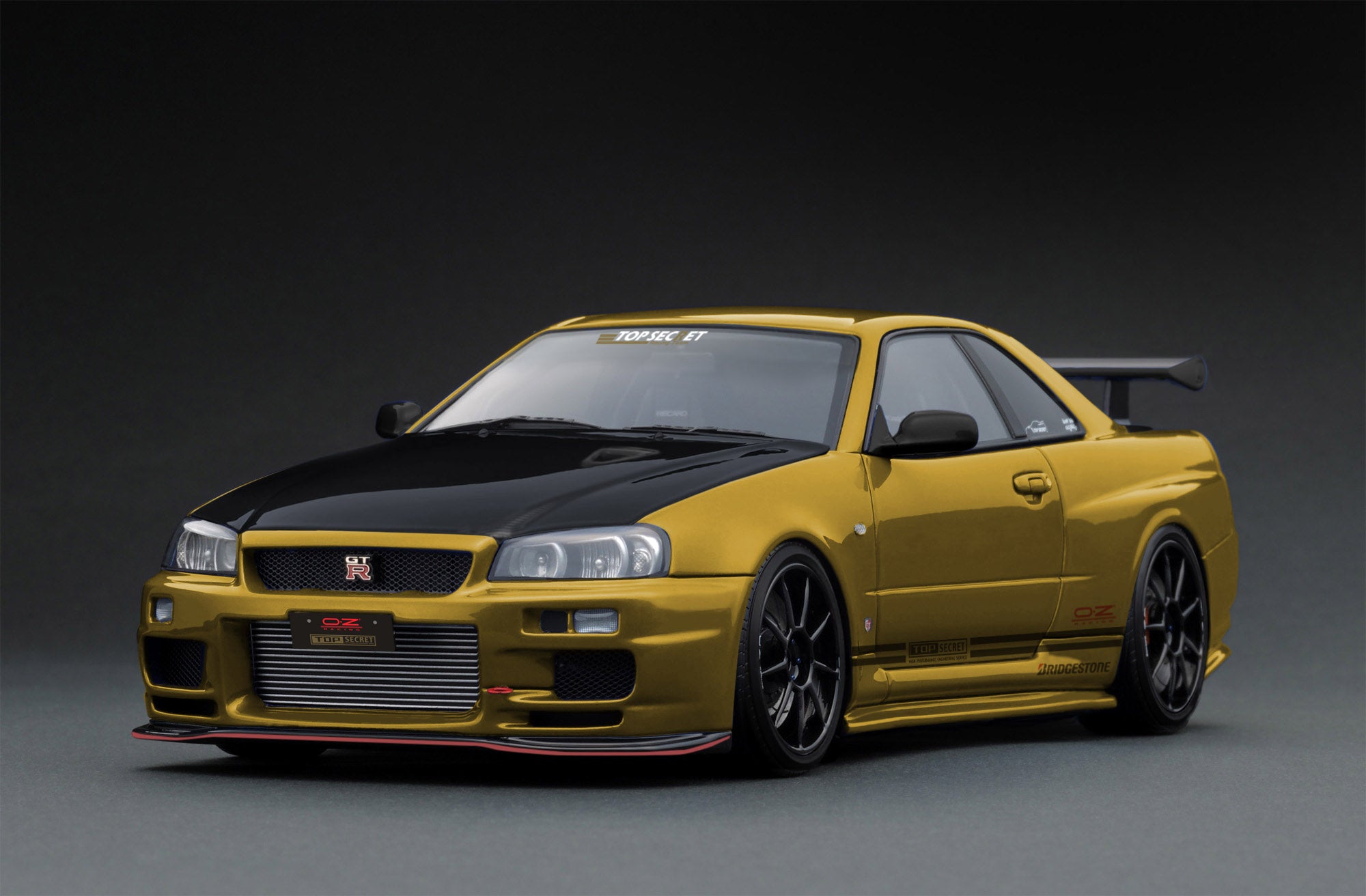 Ignition Model 1:18 Nissan Skyline (R34) GT-R TOP SECRET in Gold