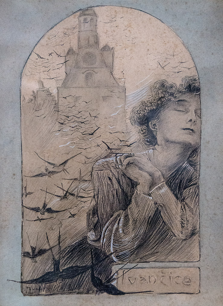 ミュシャを楽しむために、イヴァンチッツェの思い出、ポストカード