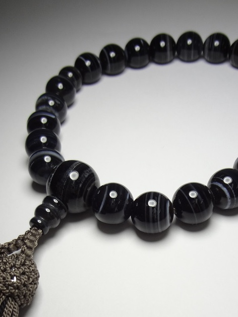 男性用 『黒縞瑪瑙』 共仕立 « お仏壇・墓石・お葬儀 仏事のトータル