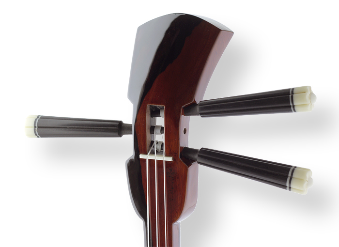 逸品三線】シラタ入り縞黒檀「真壁型」強化張り三線｜三線専門店ナビィ三線