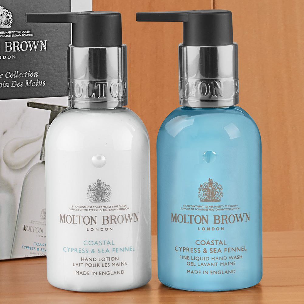 Molton Brown Hand Wash/Hand Cream Travel Set, Coastal Cypress