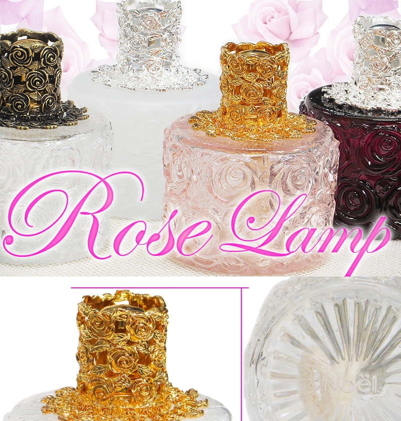 ノエルランプ【ローズ】 ランプベルジェ アロマオイル にも使用可