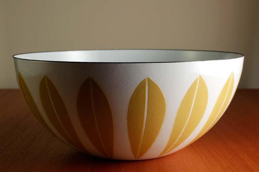 キャサリンホルム ロータス 27cm ボウル ホワイト＆オリーブ #55