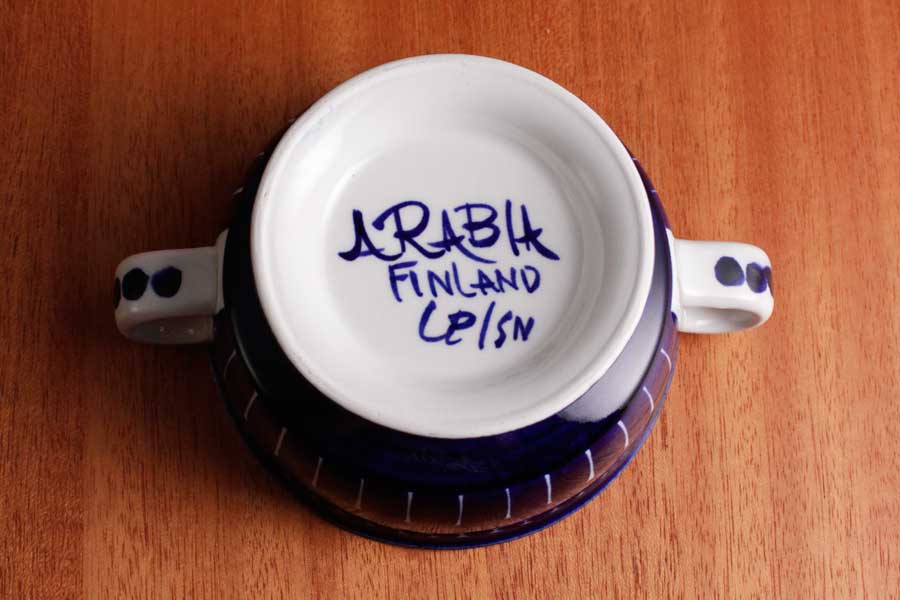 アラビア バレンシア シュガーポット / Arabia Valencia Small Tureen #24