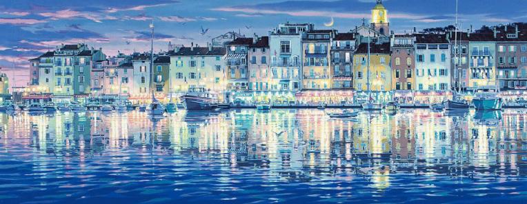 笹倉鉄平ポスター特価にて、サイズもテレワークにぴったりの絵画を