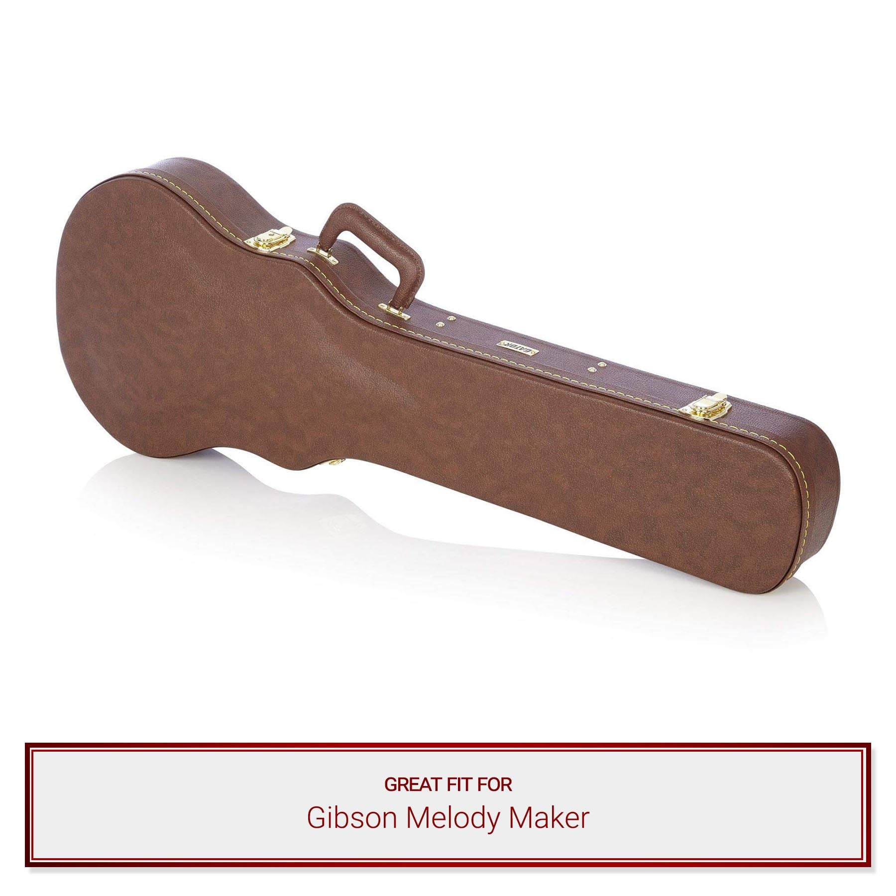 Gator Cases Vintage Brown Case fits Gibson Melody Maker Guitars