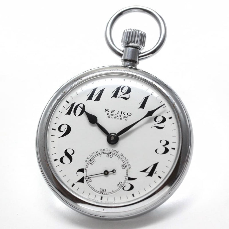 昭和46年の19セイコー鉄道時計/15石/秒針止め機能/絶版時計/19seiko