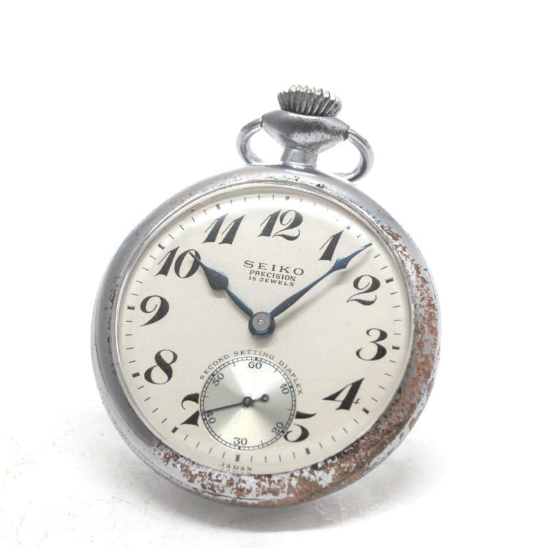 昭和36年の19セイコー鉄道時計/15石/秒針止め機能/絶版時計/19seiko