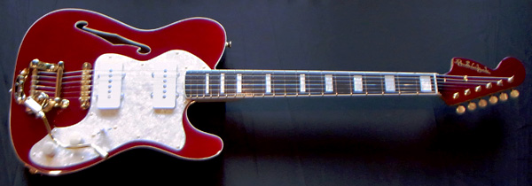 Psychederhythm Hollow T-Line - Metal Gray Metallic | White Guitars