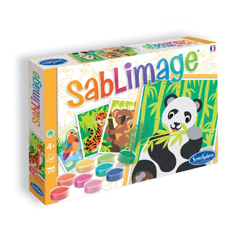 サンドアート セット 砂絵 フランス製 （イラスト どうぶつ園の人気