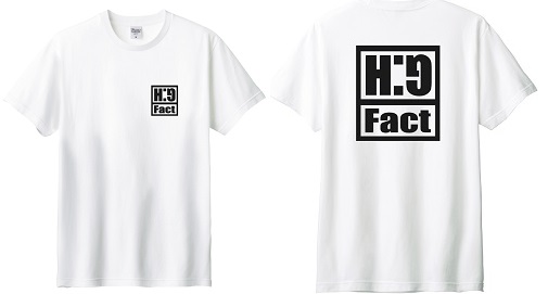 HG FACT T-SHIRT 限定受注生産!! (WHITE)｜レコードショップ・ベース