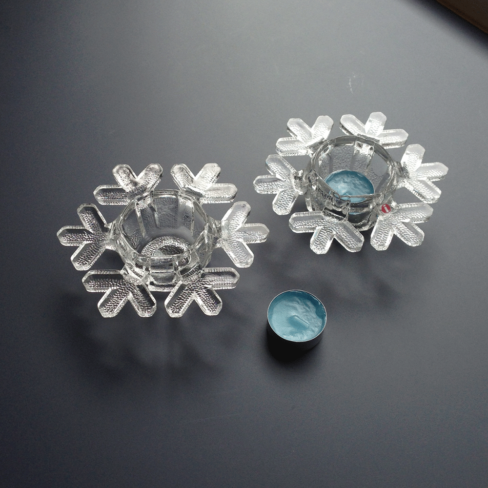 SNOWCRYSTAL CANDLEHOLDER｜雪の結晶 キャンドルホルダー｜retro number
