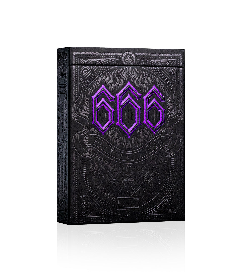 666 Playing Cards - Purple Inferno – Riffle Shuffle Playing Card Co