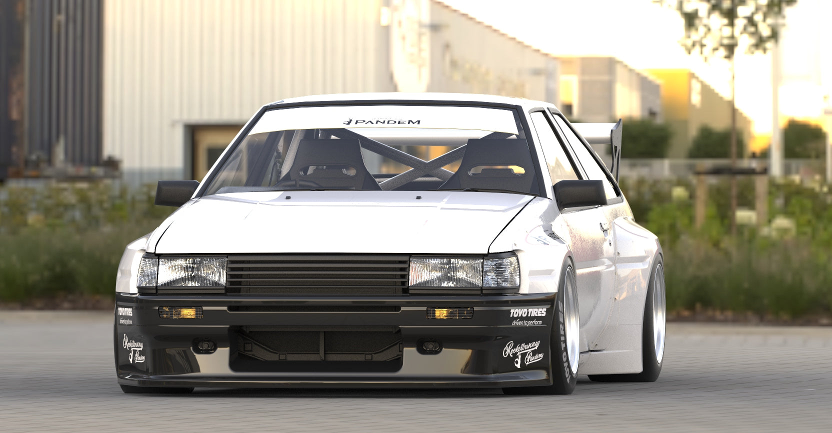 Pandem | V1.0 Toyota Corolla Levin AE86 + GT Wing | 1983 - 1987
